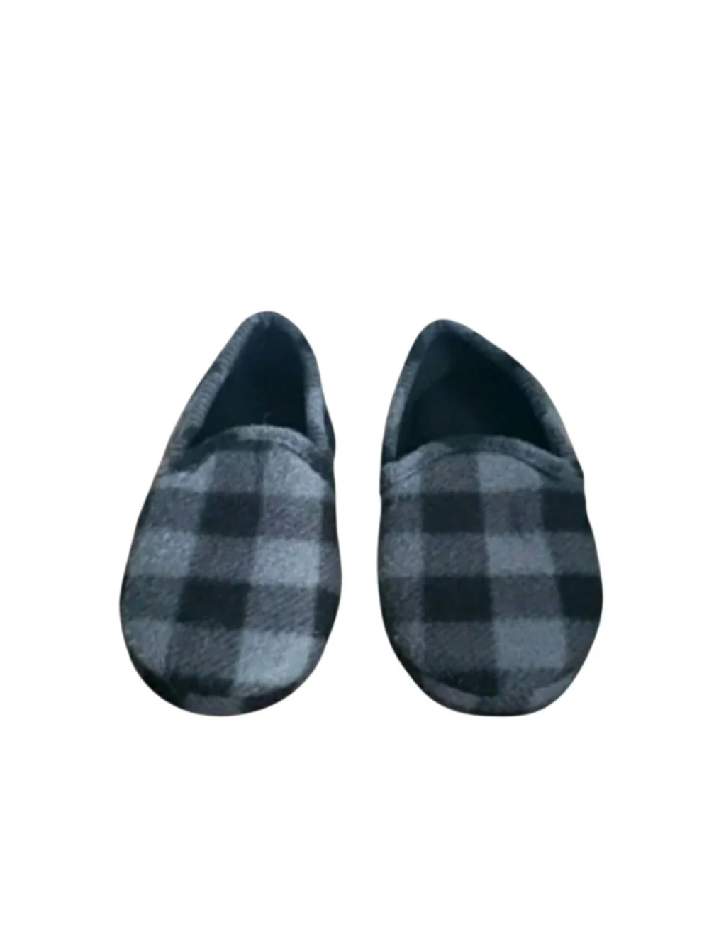 Buffalo Check Print Fleece Slip On Slippers Size 7/8